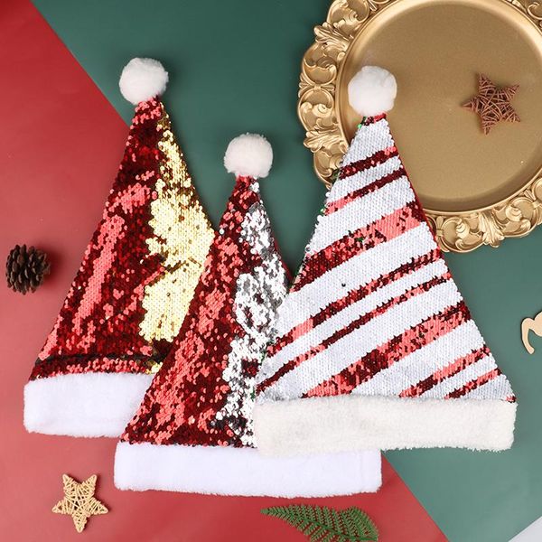 

multi styles santa claus sequins hats caps christmas decor of children's hats new year's gifts home party supplies