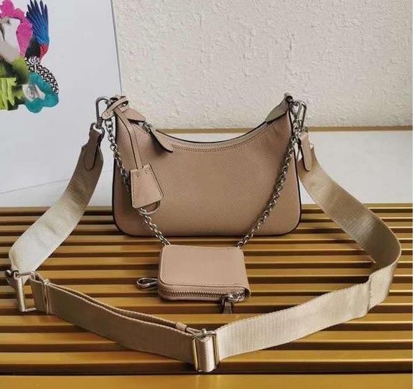 

fashion women designer sale 3 piece set bags women crossbody bag genuine nylon handbags purses lady tote bags coin purse three item