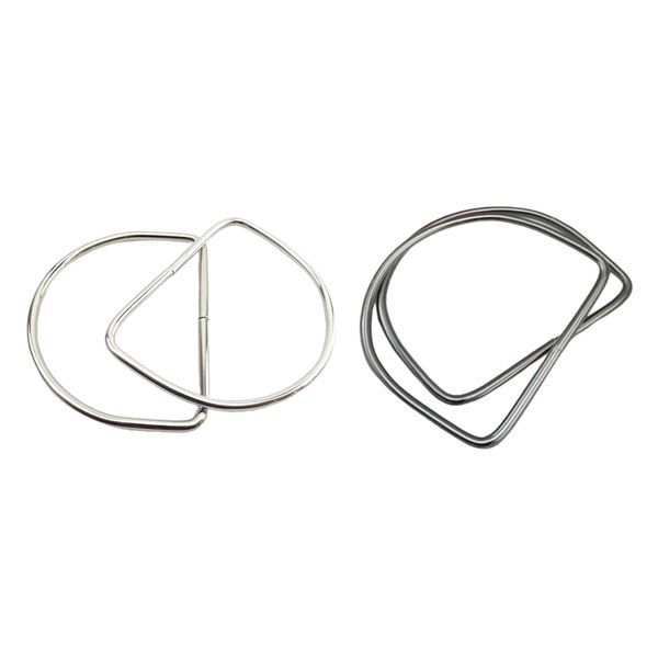 

4шт металлическая сумка ручки 2 пара - 10 см - мешок делая ремесла d, Black