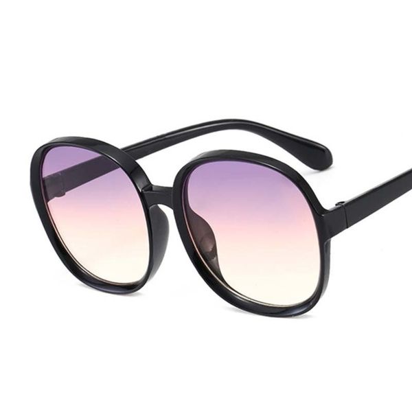 

brown new round frame designer sunglasses women retro brand black oversized lady sun glasses female fashion outdoor driving