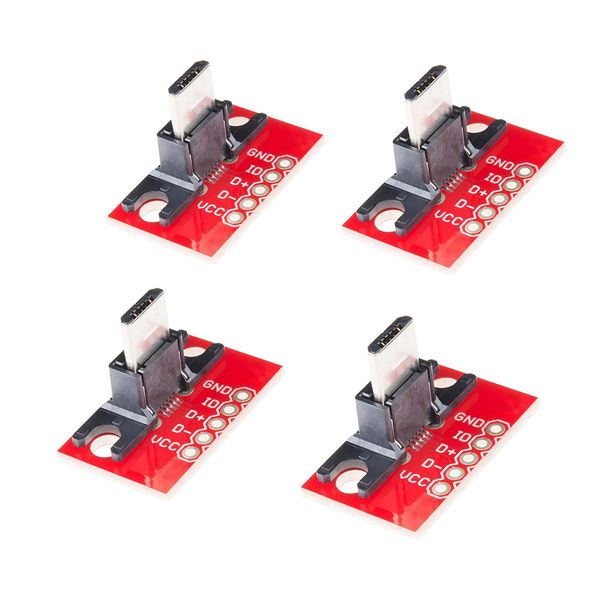 

switchable power usb type b micro b receptacle breakout module pack of 4