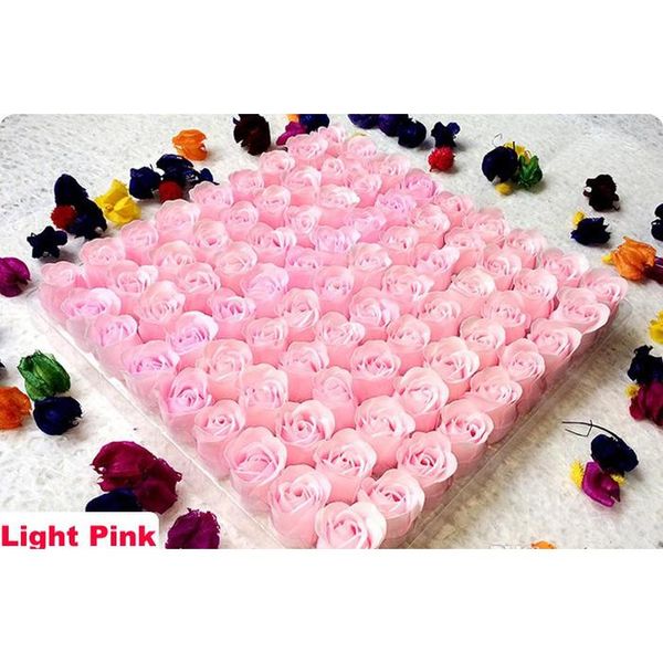 

81pcs simulation rose soap creative holiday wedding rainbow soap gift single flower head wholesale mu wmtohn bdenet
