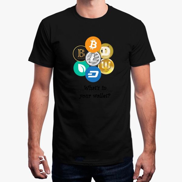 

версия для печати футболки для мужчины crypto валюты что в вашем бумажнике мужского tshirt basic solid fitnessd футболка люди спорт толстовк