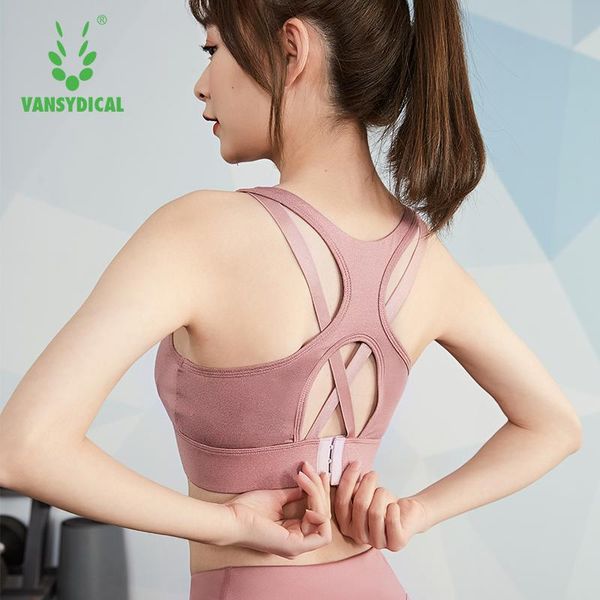 

yoga sport bra women seamless shockproof push up running fitness vest gym clothing sportwear kg-1318, White;black