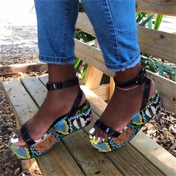 

new summer 2021 lady charges vein fashion sandals woman colored big 35-43 pink black shoes 9rgx