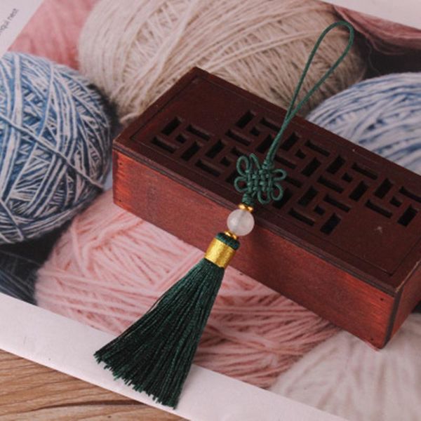 

5pc mini chinese round bead tassel fringe jewelry curtain making decorative accessories diy key bag trim tassels craft pendant h jllnww