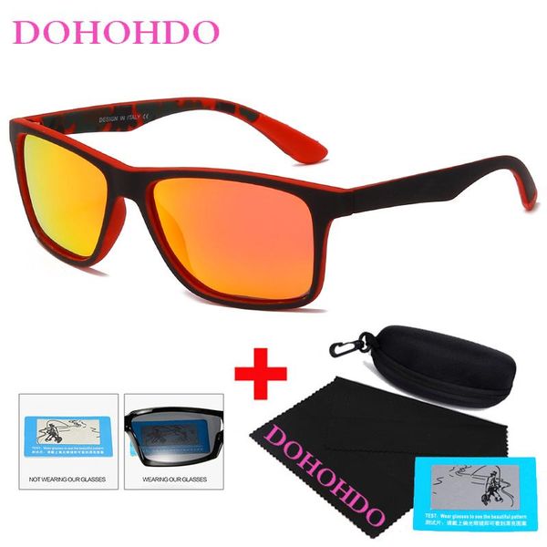 

sunglasses dohohdo men polarized driving shades male sun glasses for retro classic gafas uv400, White;black