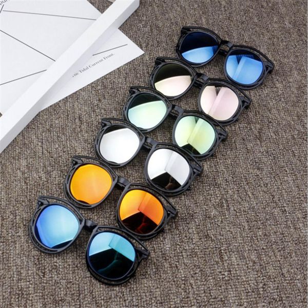 

brand children sunglasses girls boys outdoors 1pc sun kids glasses classic eyeglasses child oculos uv400 bright color