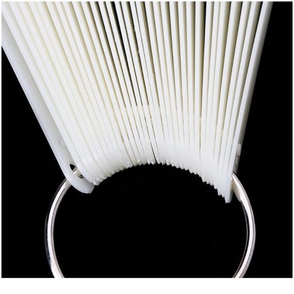 

30pcs plastic false nail art tips stick polish display nails art palette color chart with ring transparen jllrku, Silver