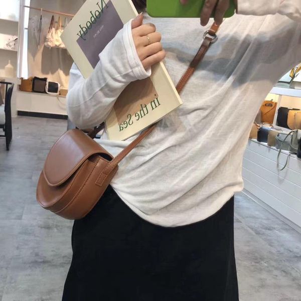 

women's fashion vintage concise handbag mini crossbody bag shoulder bag casual office daily saddle bags