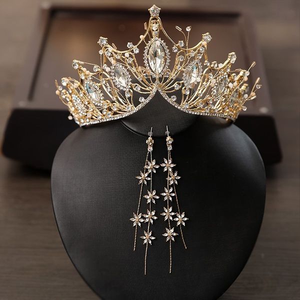 

nprincess headdress 2020 new wedding dress bride crown net red adult, Silver