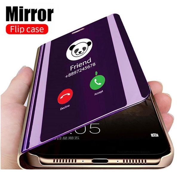 

smart mirror case for xiaomi redmi note 9 9s 8 7 5 6 k20 pro 8t 9 9a wmtcll