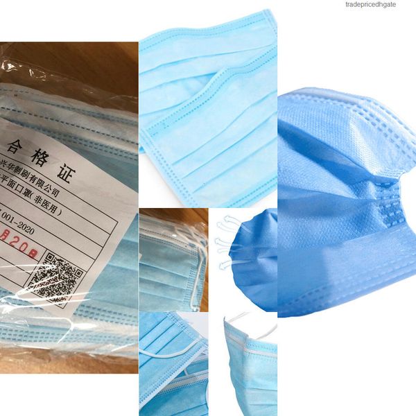 

protect 3 in disposable mask dust layer ear-loop health mouth masks cover 3-ply non-woven rxx6
