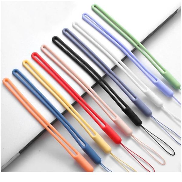 

short sile cell phone lanyard holder phone wrist straps lanyards keychain strap id card gym usb badge cord hang qylras