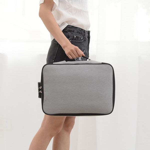 

document bag large capacity travel passport wallet card pouch waterproof storage organizer home men's business accessories item
