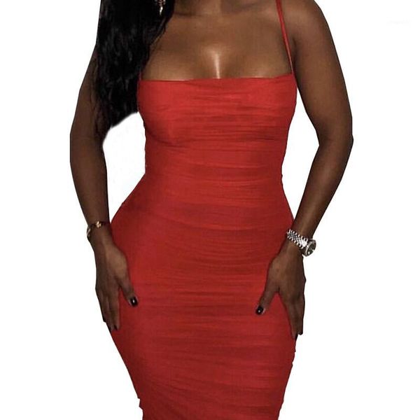 

salspor women gauze dress spaghetti strap folds perspective dresses female nightclub bodycon black mini dress feminine1, Black;gray