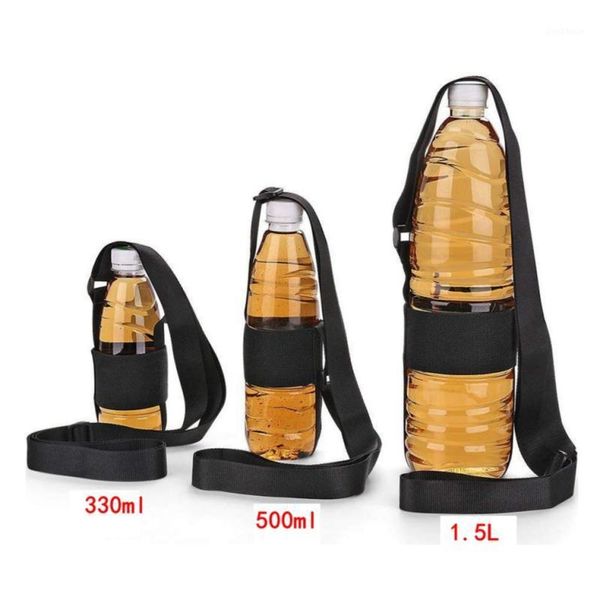

outdoor bags water bottle with strap adjustable cup bag field portable mineral sports bottles1