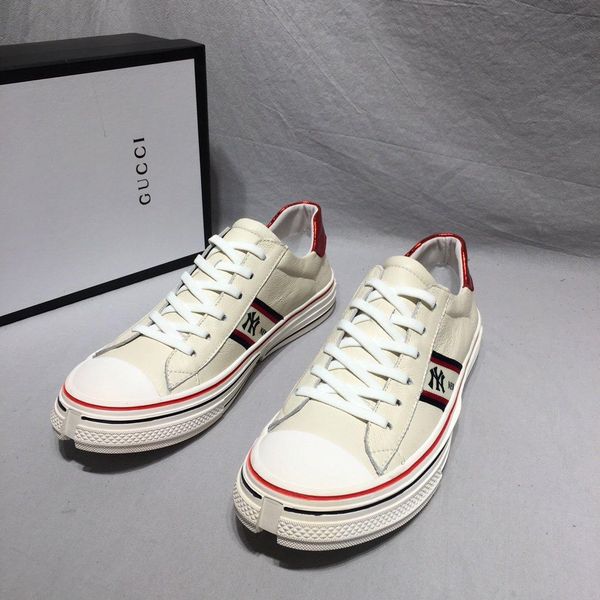 

2020 f7 leather lace-up fashion casual mens luxury designer shoes classic flat shoes mens sneakers original box, Black