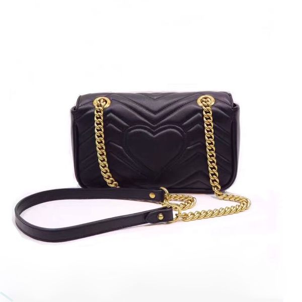 

flap sacs diseo crossbody gold chain handbag genuine leather de de quilted à bag black bandolera main luxe shoulder marmont concep knufi, Red;black