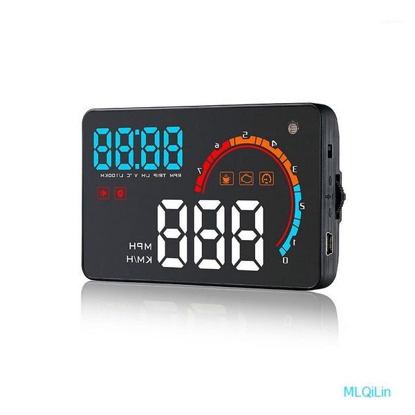 

car hud obdii or euobd heads up car display 4 inch hd heads up display multi-color -technology auto hud head1
