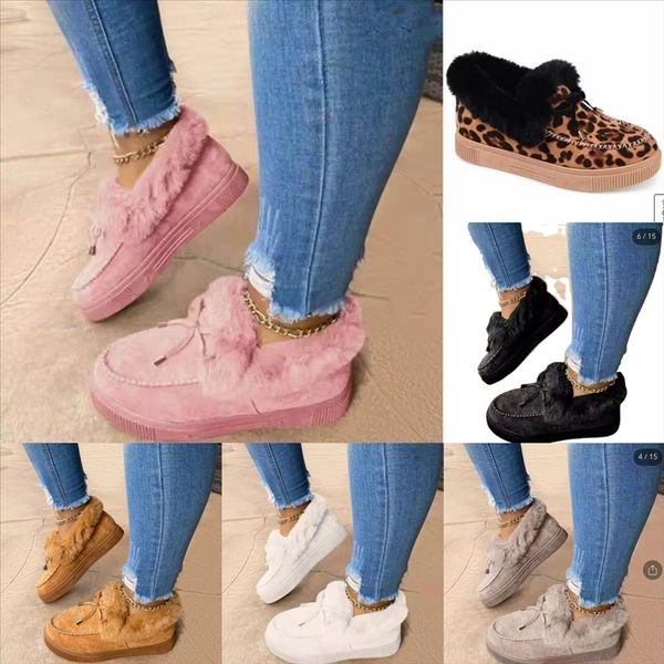

r6slk veowalk flowers plus snow boots velvet embroidered slippers flannel cotton close toe mules flat vintage mop cotton yarn leisure, Black