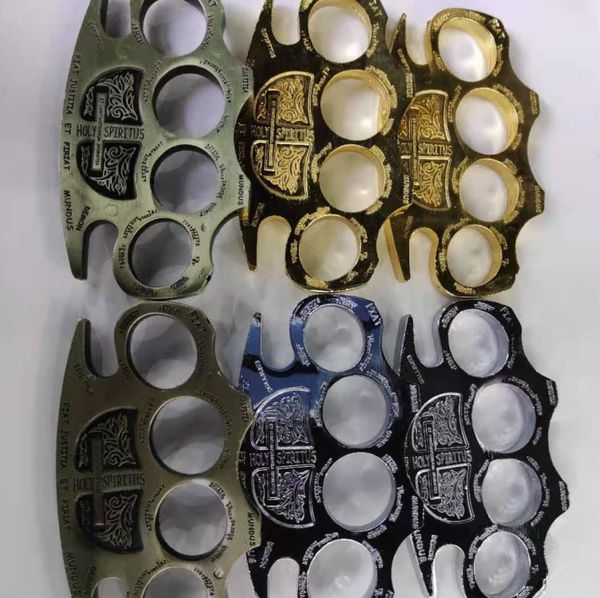 

glass fiber alloy finger tiger four finger self defense weapon iron hand brace aluminum alloy self defense equipment clasp 50445