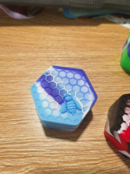 

jar инструмент dab для pattern антипригарной e wax баночки испаритель еды пчелы хранения cigs 26ml масло силикон контейнеры approved fda gra
