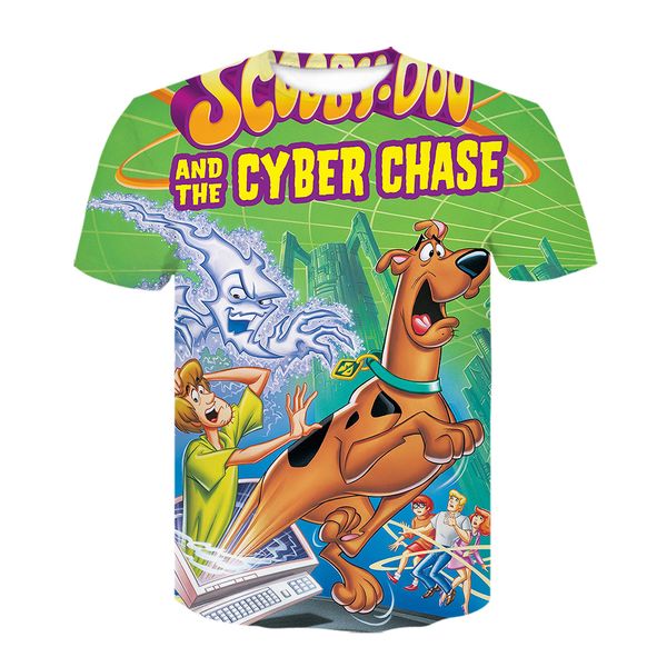 

anime scooby doo brand desgin cartoon youth oversized 3d print shirts kawaii horror kawaii men clothing