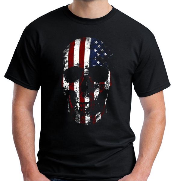 

летняя мода горячего мужского velocitee american skull t shirt сша америка звезда stripes флаг байкер v189 tee рубашки спорт с капюшоном тол