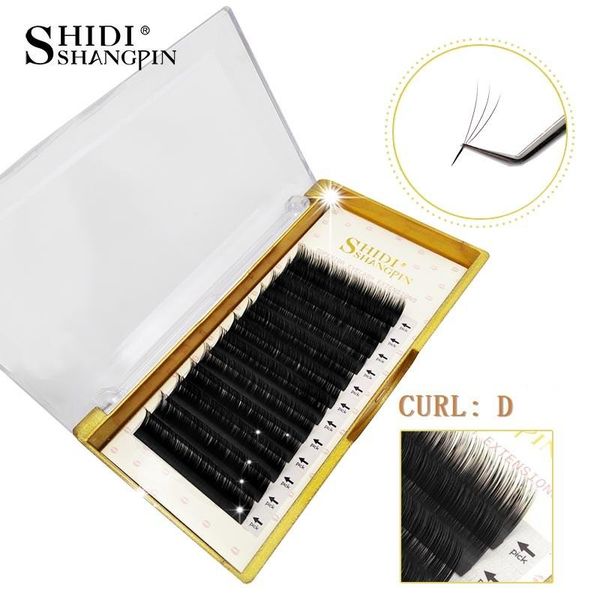 

shidishangpin 12 rows mink individual faux eyelash lashes for professional make up soft mink lashes maquiagem cilios extension wmtset