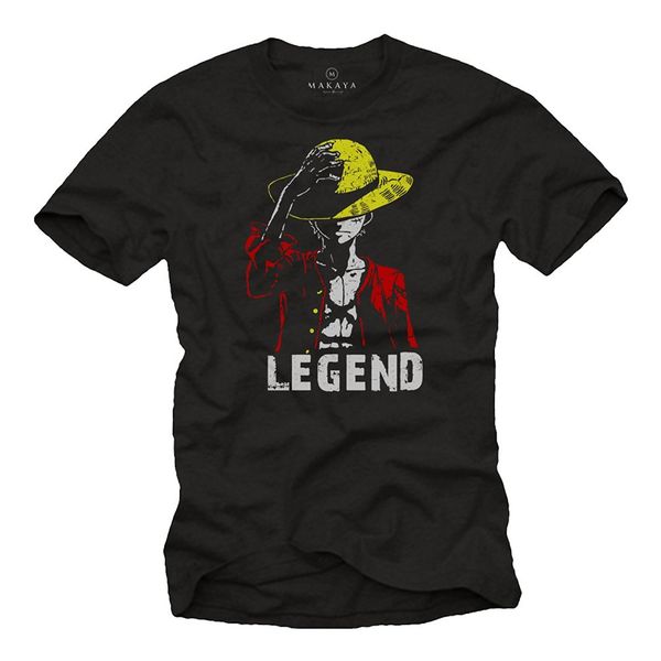 

sport 2019 new summer slim tee shirt monkey d. legend no one - luffy t-shirt - straw hat anime gifts for men