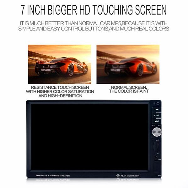 

smart bt car 7inch hd touchscreen in dash car stereo radio mp5/mp3 player fm z828