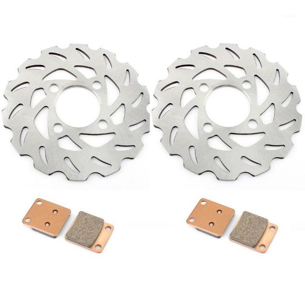 

bikingboy front brake discs disks rotors pads for yfm 125 raptor 11-13 yfz 350 banshee 90-06 yfm 350 warrior 1989-20041