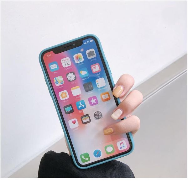 

sile soft case for iphone 12 11 pro max xs se2 x xr 6 6s 7 8 plus candy colo wmtdde