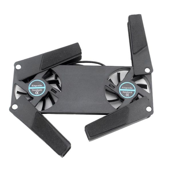 

computer cooling pad,portable notebook radiator foldable dual fan cooling pad computer notebook