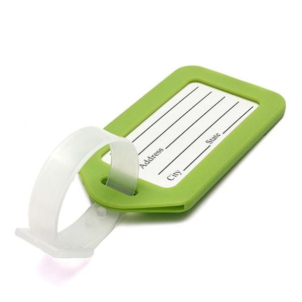 

pvc plastic luggage tag holder labels strap name address id suitcase bag baggage travel luggage qylqym bwkf