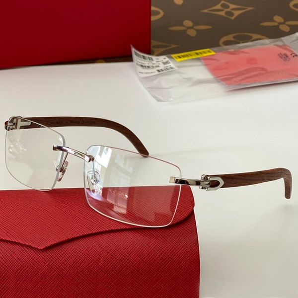

fashion optical frames wooden glasses women eyeglasses men sunglasses designer glasses clear lense frameless designer sunglasses luxury, Black