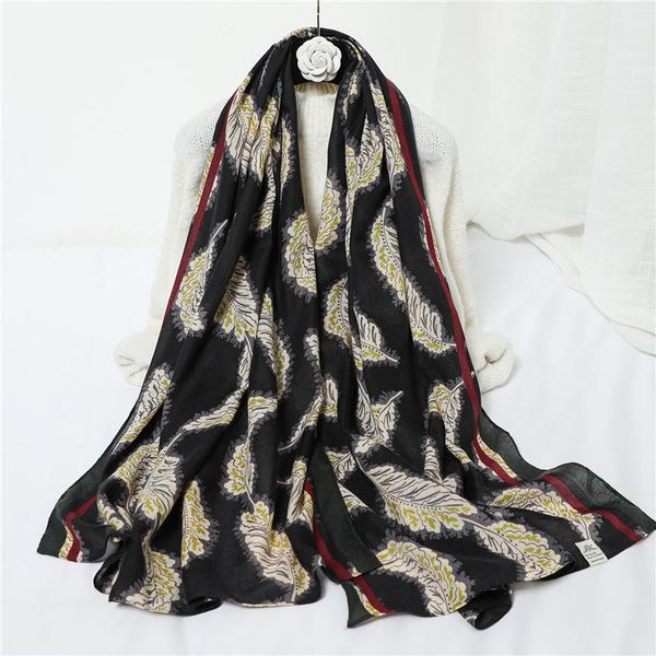 

design print women cotton hijab scarf beach shawls warm foulard pashmina lady bufanda scarves bandana long wraps bbydei bdehome, Blue;gray