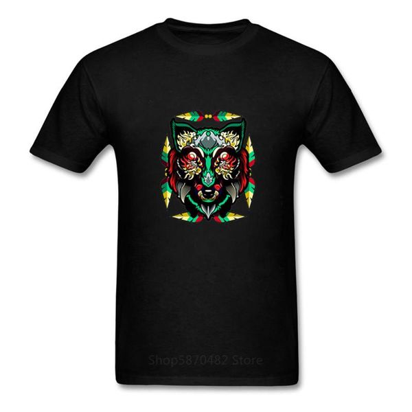 

wolf head rose print t shirt men short sleeve loose tshirt summer man tee shirt camisetas mujer sport hooded sweatshirt hoodie