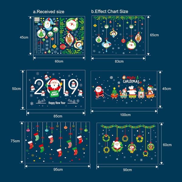 

luanqi christmas window wall sticker window blinds decor magnetic brush for window cleaning treatments santa claus 2020 wmtian xhhair