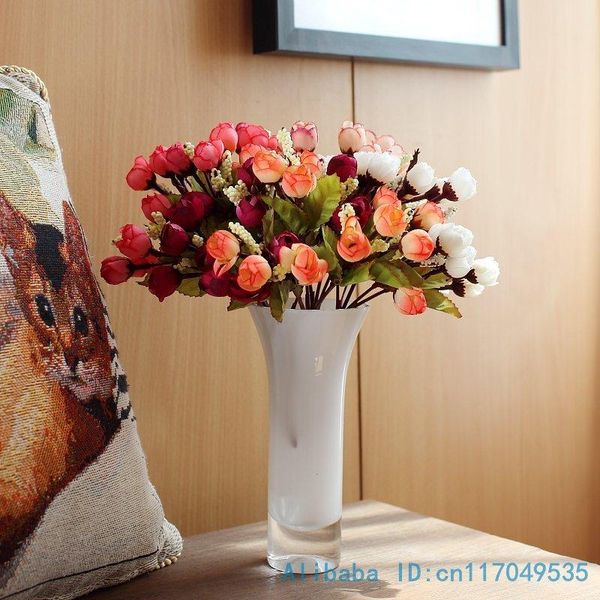 

1 pcs beautiful mini silk roses artificial flowers 6 colors available f46