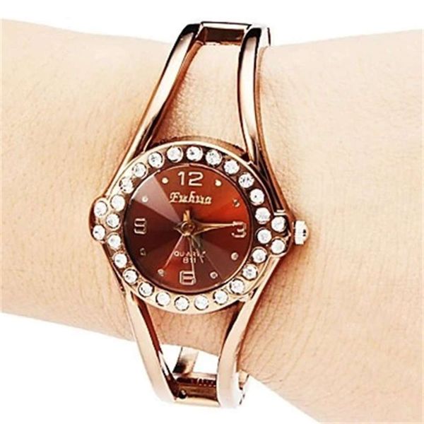 

watch diamond new with boutique bracelet lady watch bracelet watch student gift, Slivery;brown