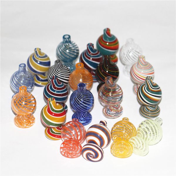 Rauchen Glas Carb Cap mit Bubble Ball E-Zigarette Glasss Dabber Universal Caps für XL XXL Quartz Bangers Wasserpfeifen