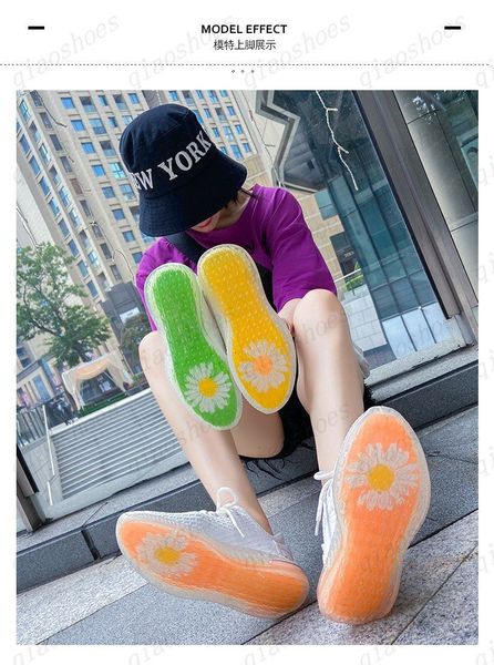 

women shoes will change color 2021 summer fashion shoes web celebrity new students spring and summer soft bottom breathable mesh