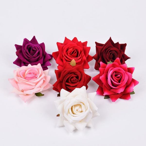 

2pcs 8cm silk sharp rose artificial flowers for wedding home decoration valentine's day diy craft wreath gift decor fake jllwsb