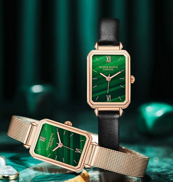 WLISTH Luxury Retold femminile semplice temperamento versione coreana INS tavolino verde impermeabile