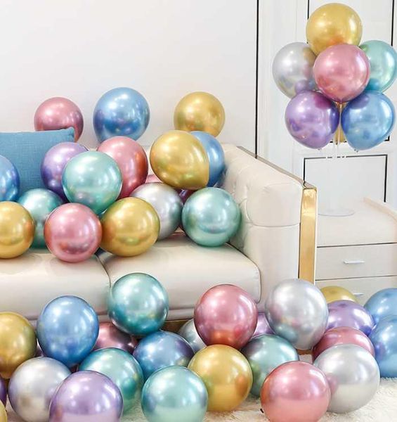 

party decoration 20pcs 10/12 inch metallic latex balloons birthday wedding ballon beautiful globos pink purple gold1