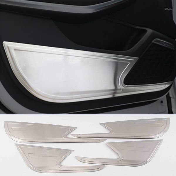 

other interior accessories lsrtw2021 for changan cs75 car door anti-kick panel protector 2021 stainless steel1