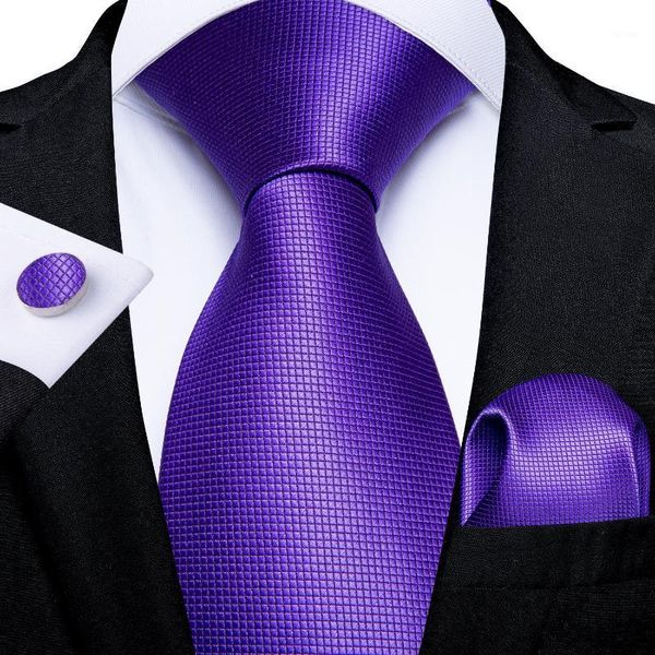 

dibangu mens necktie purple solid designer silk wedding tie for men necktie hanky cufflinks tie set business party mj-2811, Black;gray