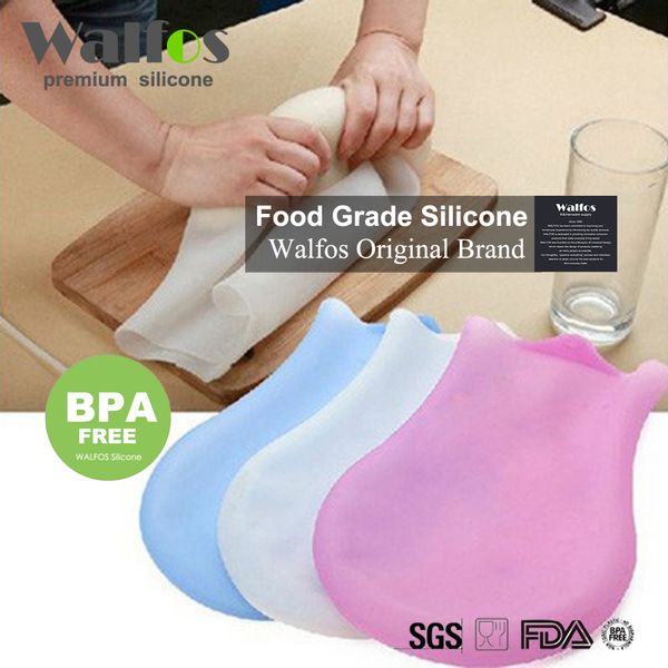 

walfos 1 piece food grade silicone preservation magic kneading dough flour-mixing bag diy bakeware pastry tools q1218